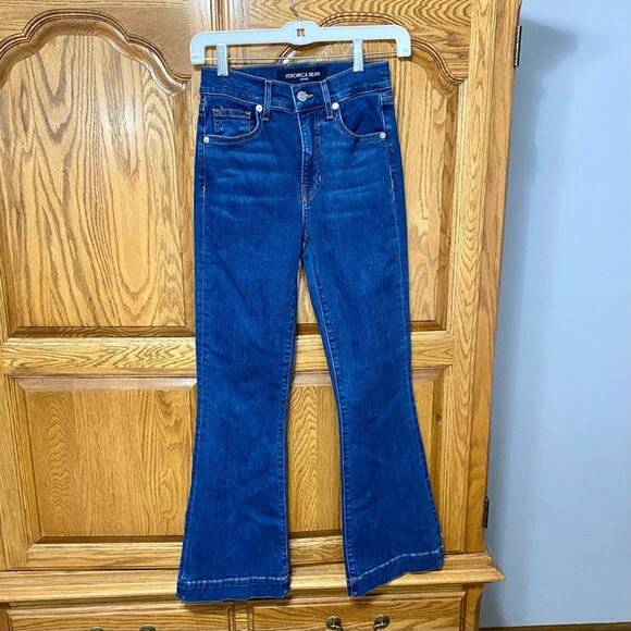 Veronica Beard Carson Ankle Flare High Rise Jeans Women’s Size 24 Made in USA - Picture 5 of 16